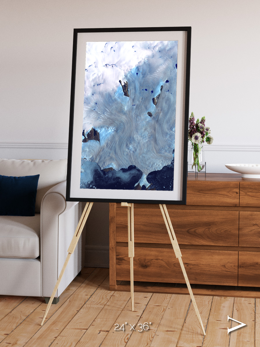 Waterways, Greenland Coast Framed & Mounted Print