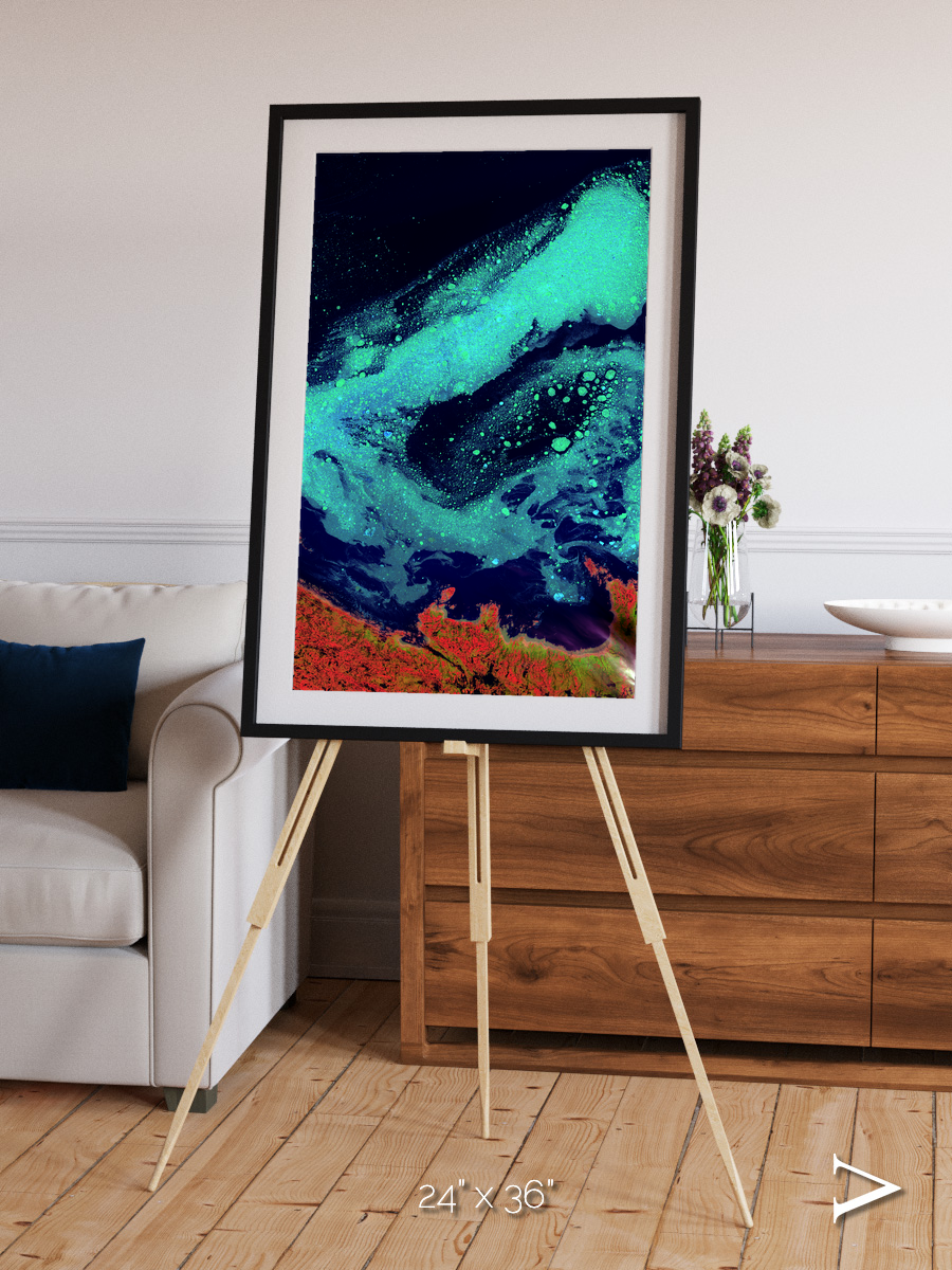 Frozen Currents, Foxe Basin Framed & Mounted Print