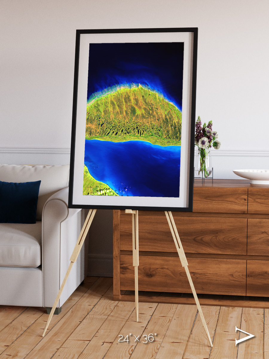 Coastal Fragments, Island Rebound Framed & Mounted Print