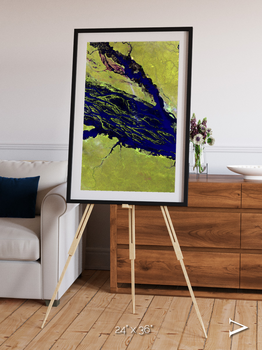 Painted Archipelago, Jau Park Framed & Mounted Print
