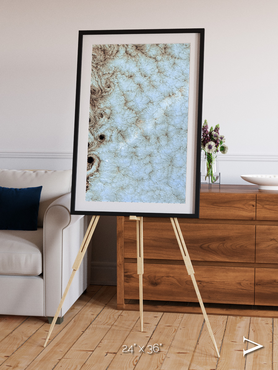 Wind Signatures, Karman Vortices Framed & Mounted Print