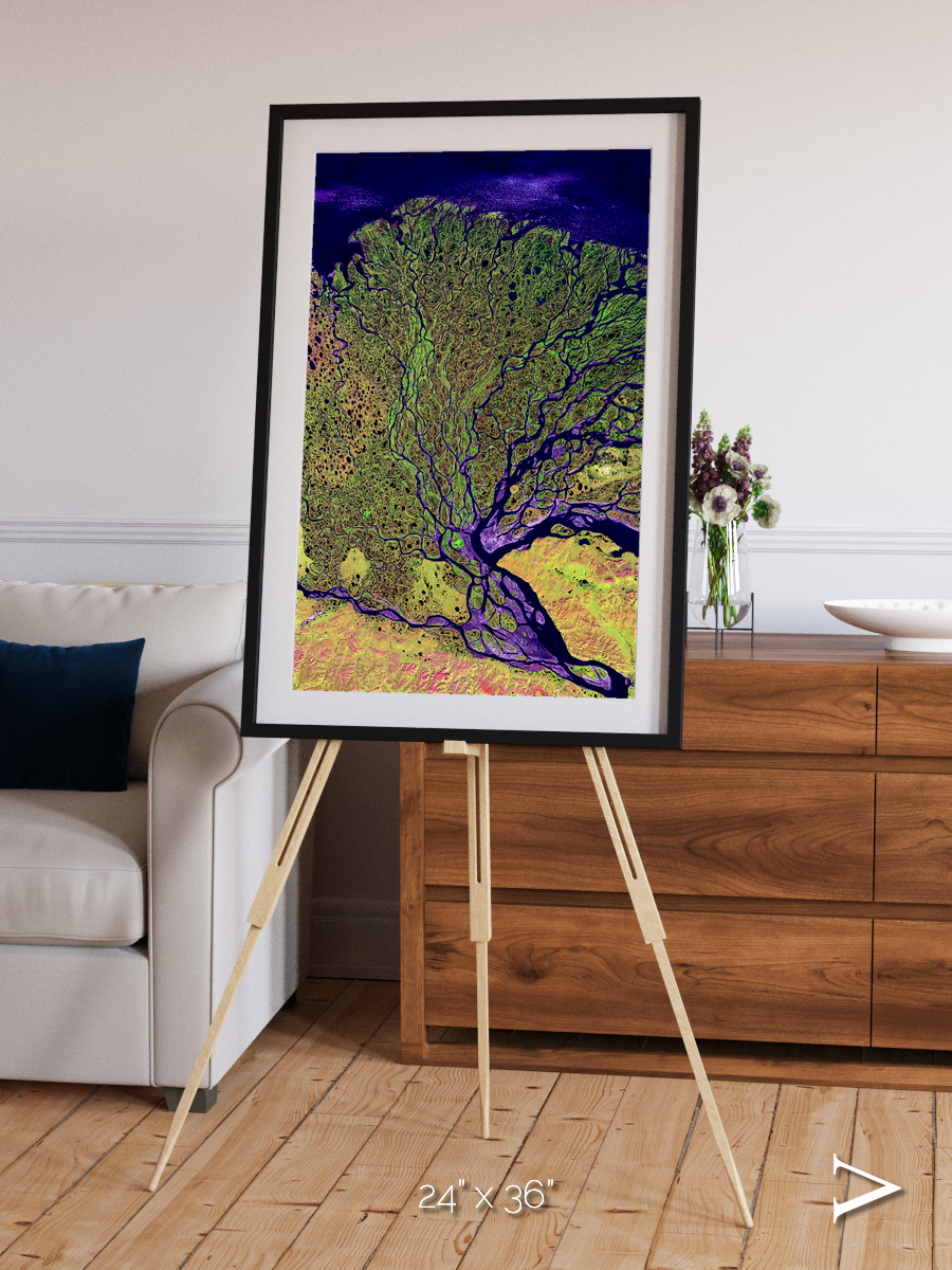 Delta Mosaic, Lena Delta Framed & Mounted Print
