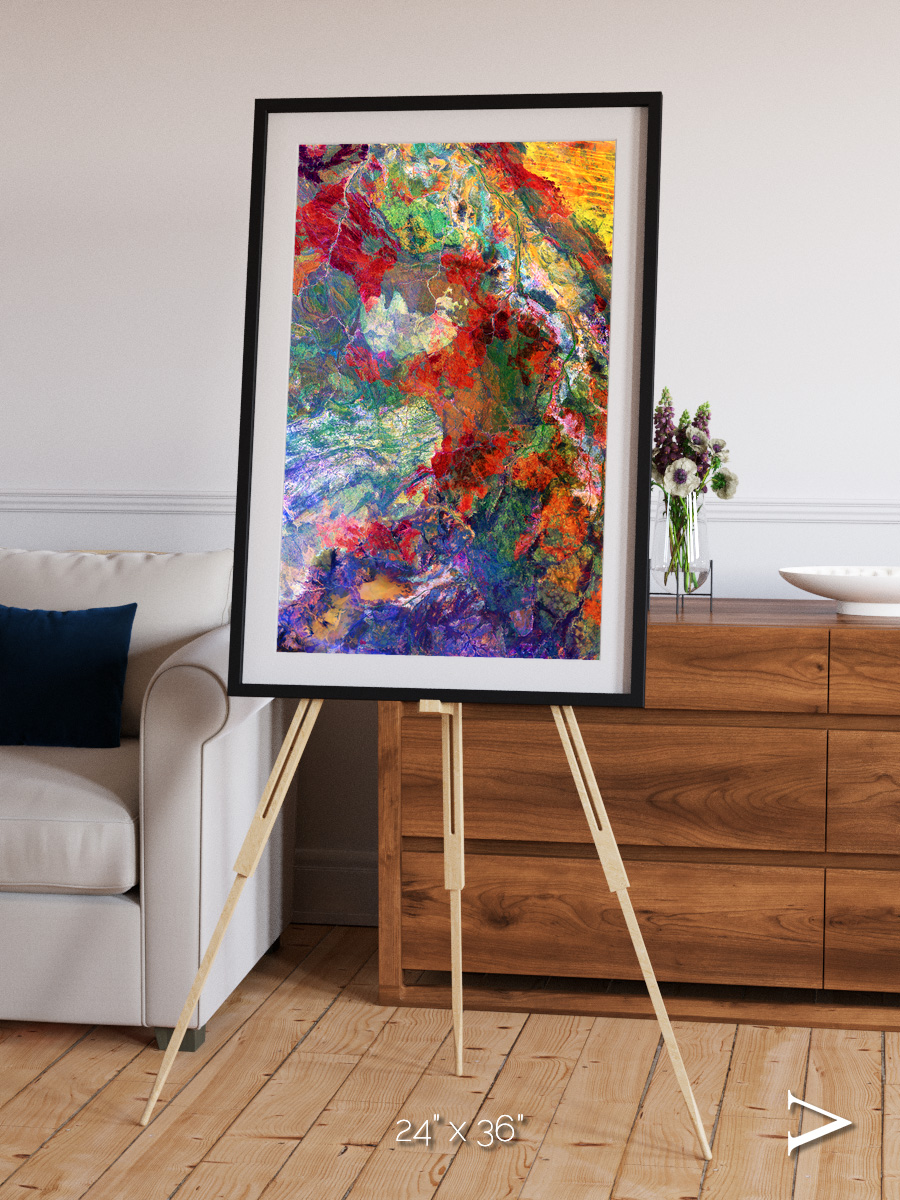Melted Earth, Great Sandy Desert Framed & Mounted Print