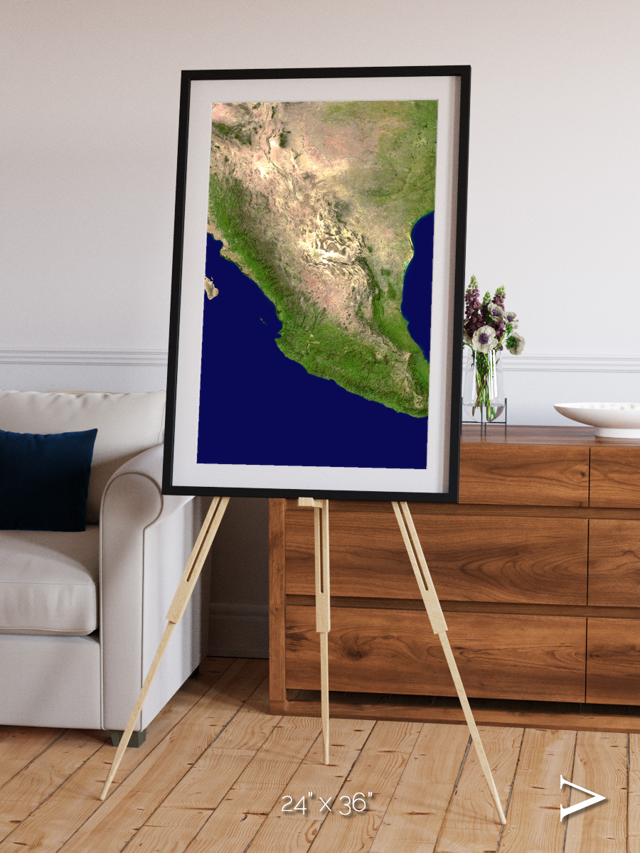 Windwritten Sands, Mexico and Central America Framed & Mounted Print