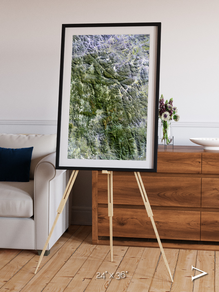 Earth in Colour, Namaqualand Framed & Mounted Print