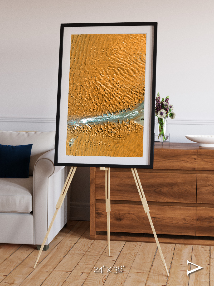 Sands in Motion, Namib Desert Framed & Mounted Print