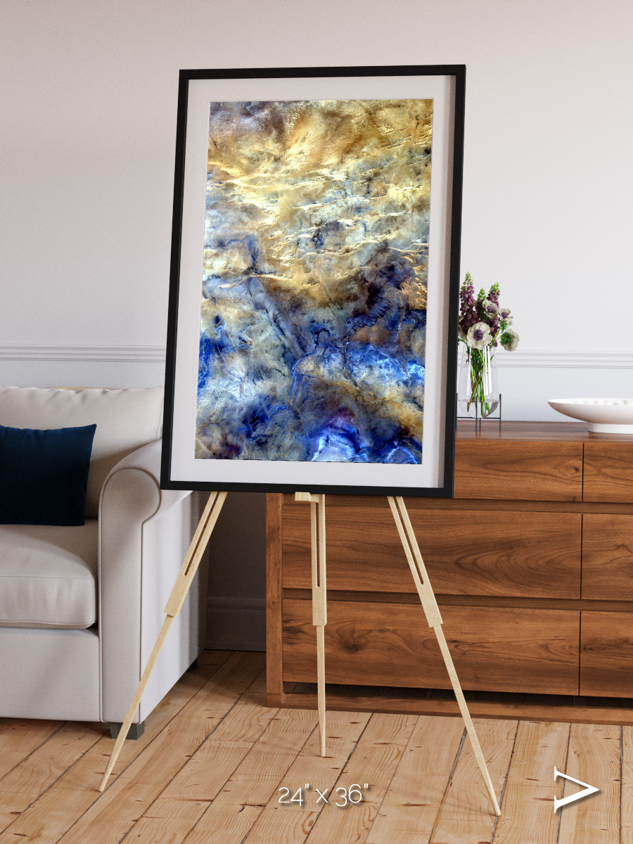 Heat Scars, No Mans Land Framed & Mounted Print