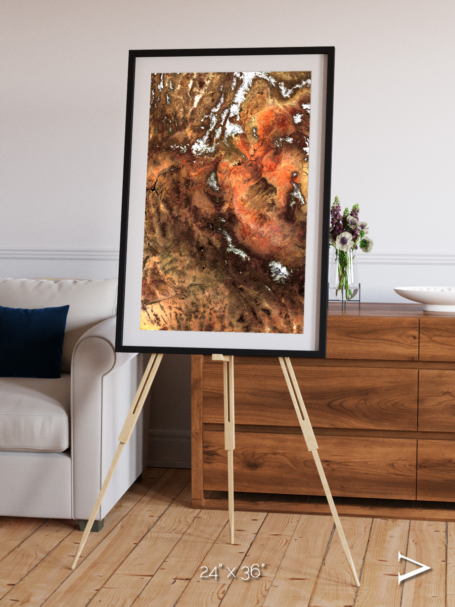 Sunlit Dunes, North America Framed & Mounted Print