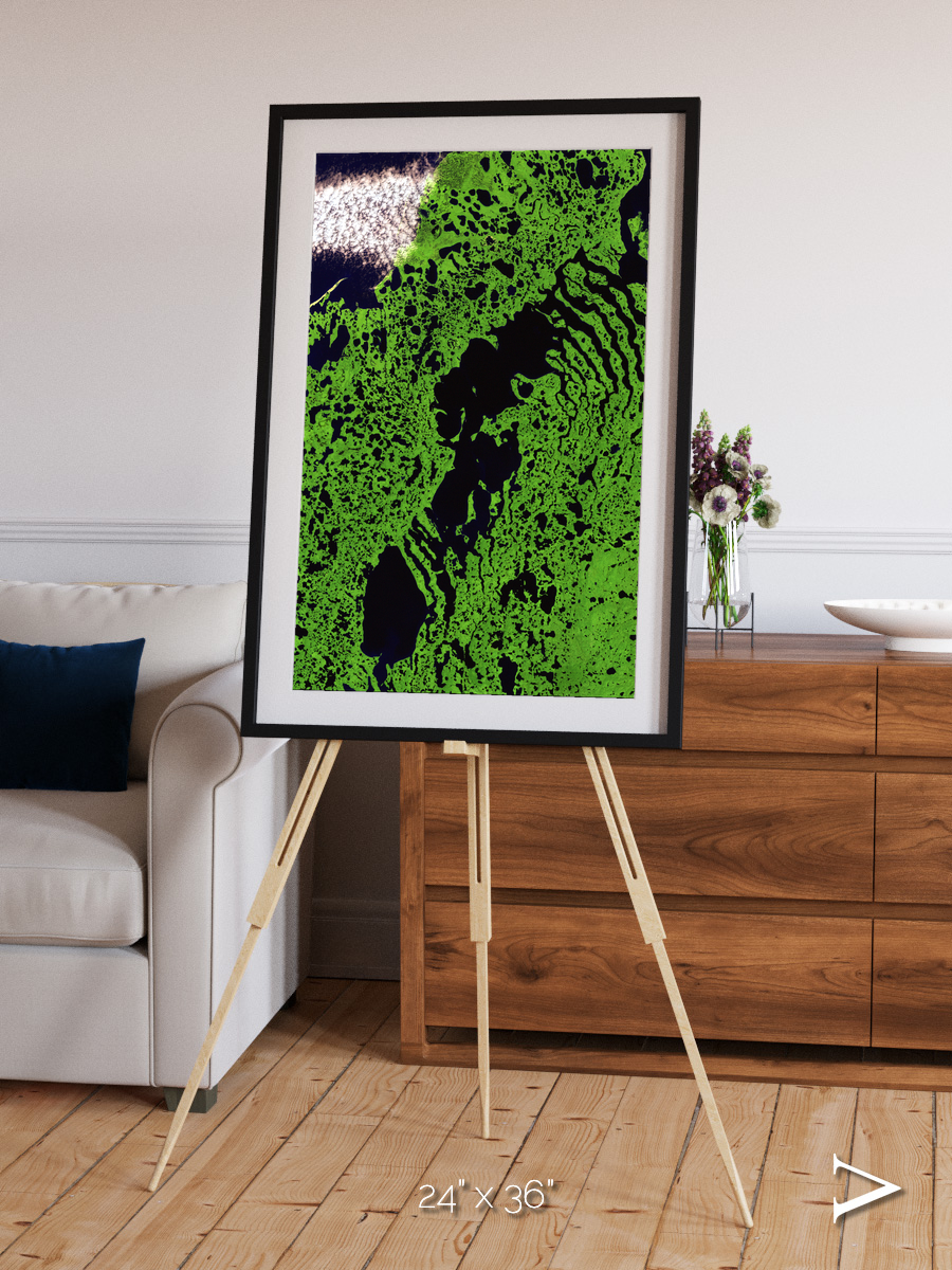 Tundra Reach, Liverpool Bay Framed & Mounted Print