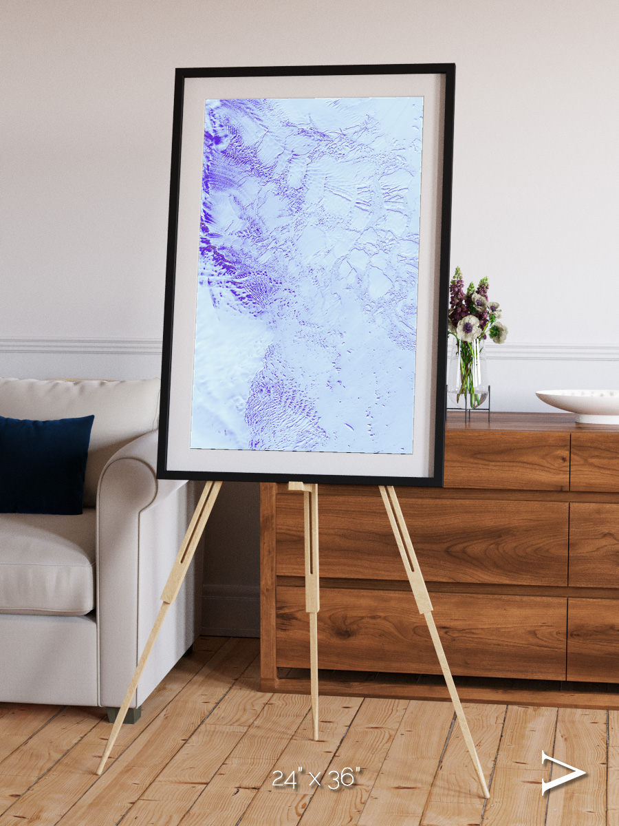 Ice River, Robinson Glacier Framed & Mounted Print