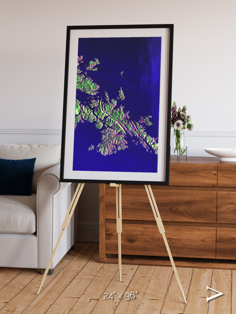 Remote Shores, Shetland Islands Framed & Mounted Print