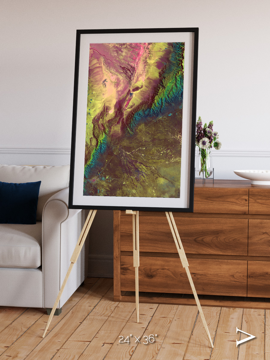 Textured Earth, Sierra de Velasco Framed & Mounted Print