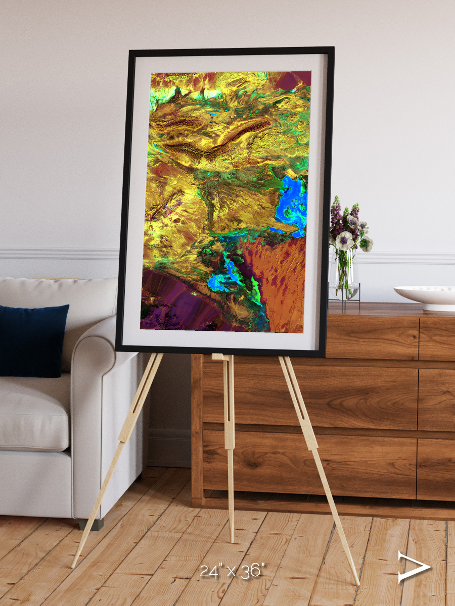 Salt and Storm, Dasht-e Kavir Framed & Mounted Print