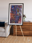 Geologic Tapestry, Asharah Fault Zone Framed & Mounted Print