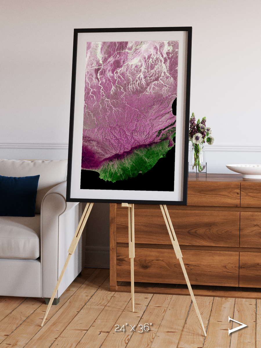 Monsoon Divide, Dhofar Framed & Mounted Print