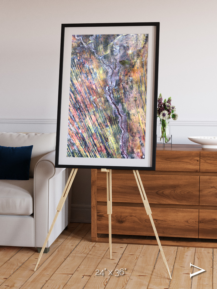 Crevasse Lines, The Optimist Framed & Mounted Print