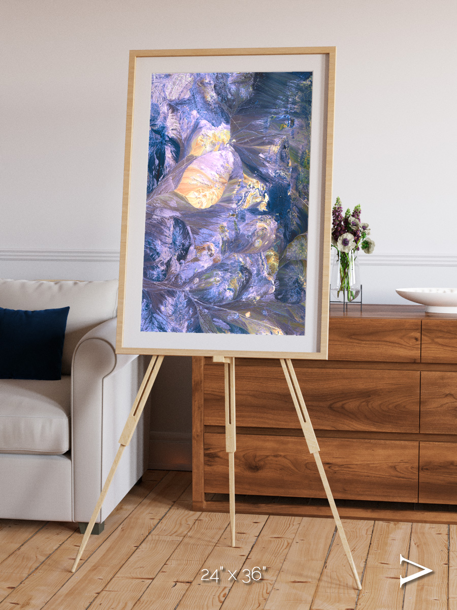 Heat Scars, Andes Framed & Mounted Print