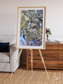 Lava Lines, Chilean Volcanoes Framed & Mounted Print