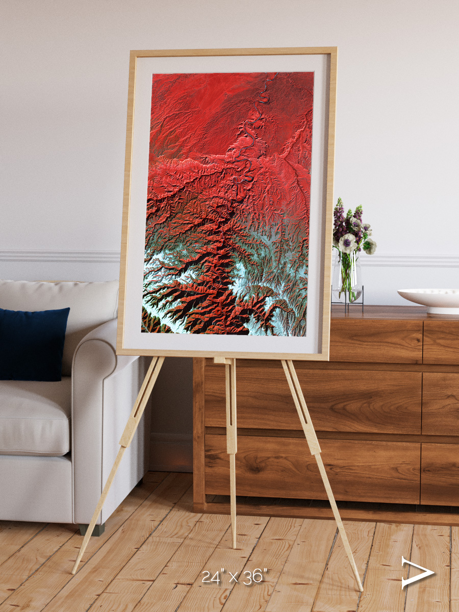 Ice River, Desolation Canyon Framed & Mounted Print