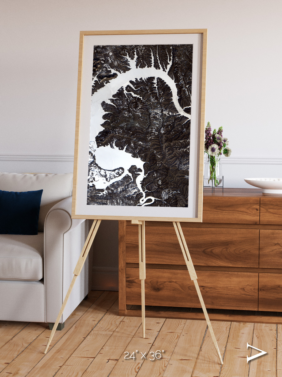 Dragon Lake, Siberia Framed & Mounted Print