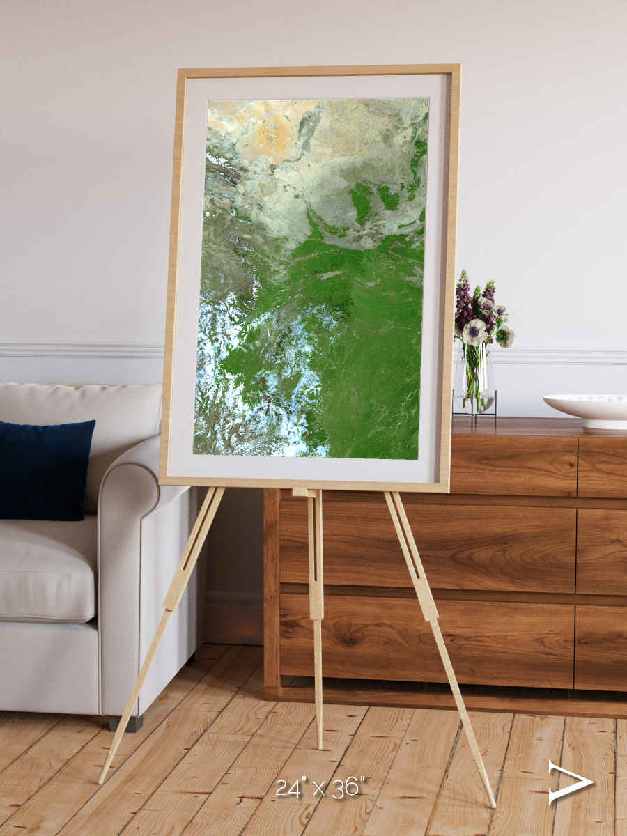 Sea Inlet, Eastern Asia Framed & Mounted Print
