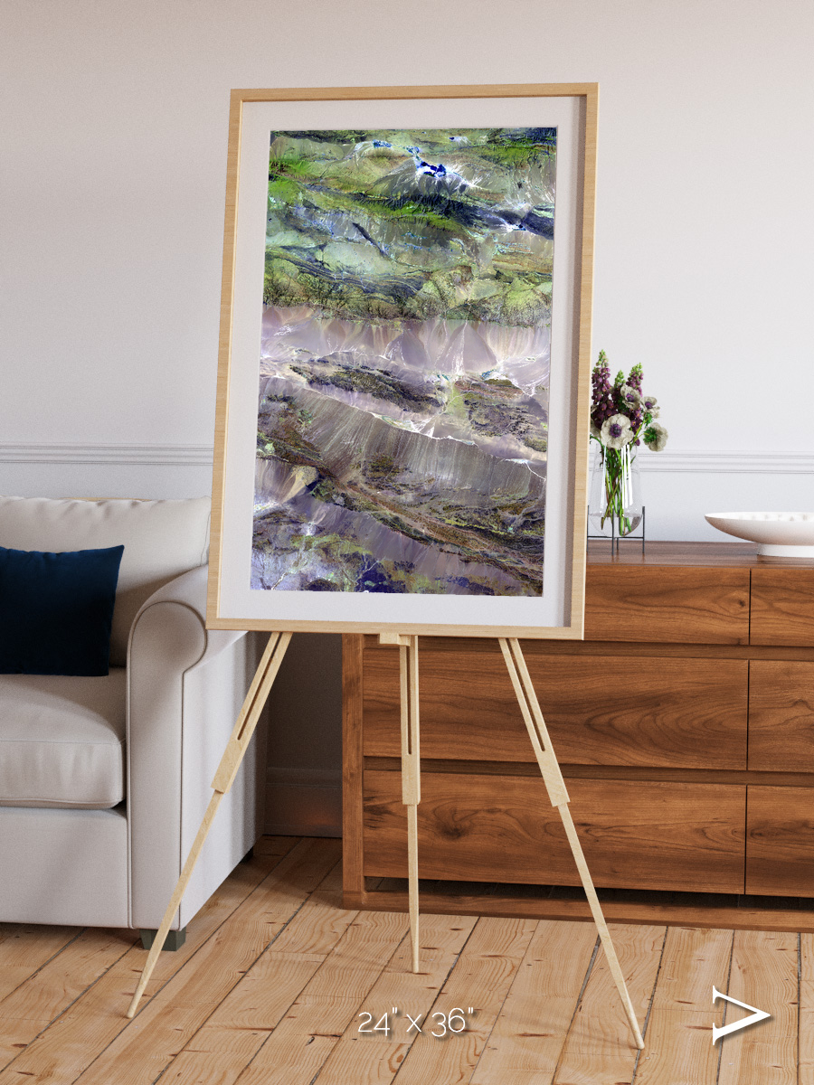 Arid Mosaic, Edrengiyn Nuruu Framed & Mounted Print
