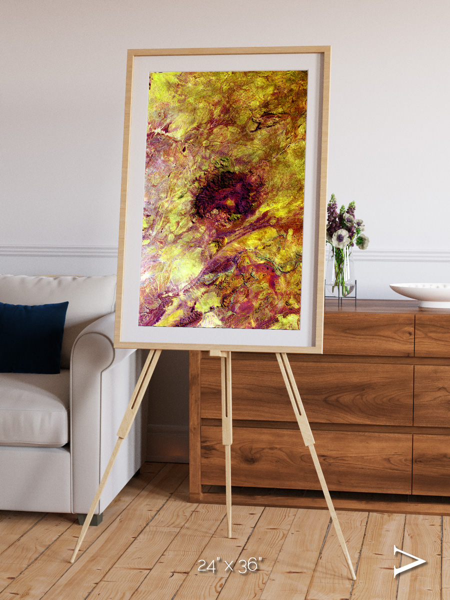 Magma Plains, Erongo Massif Framed & Mounted Print