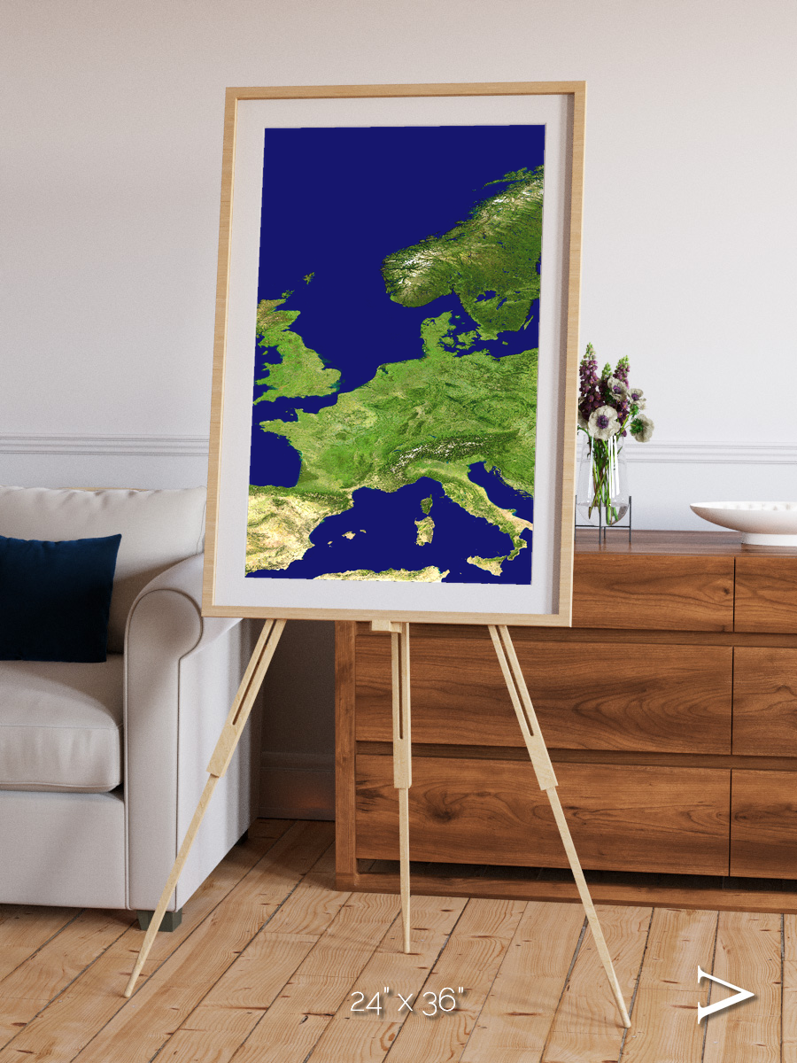 Arctic Outpost, Europe Framed & Mounted Print