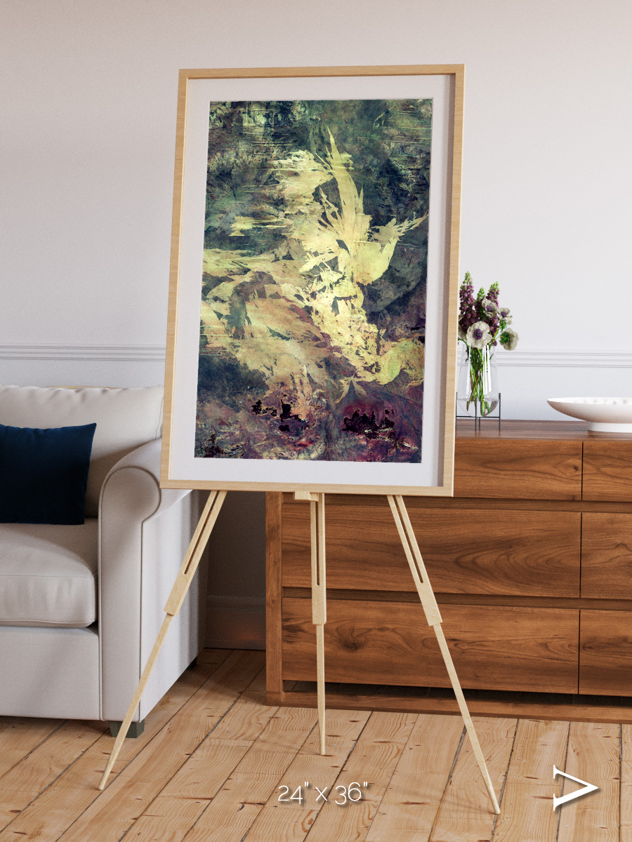 Windwritten Dunes, Great Sandy Scars Framed & Mounted Print