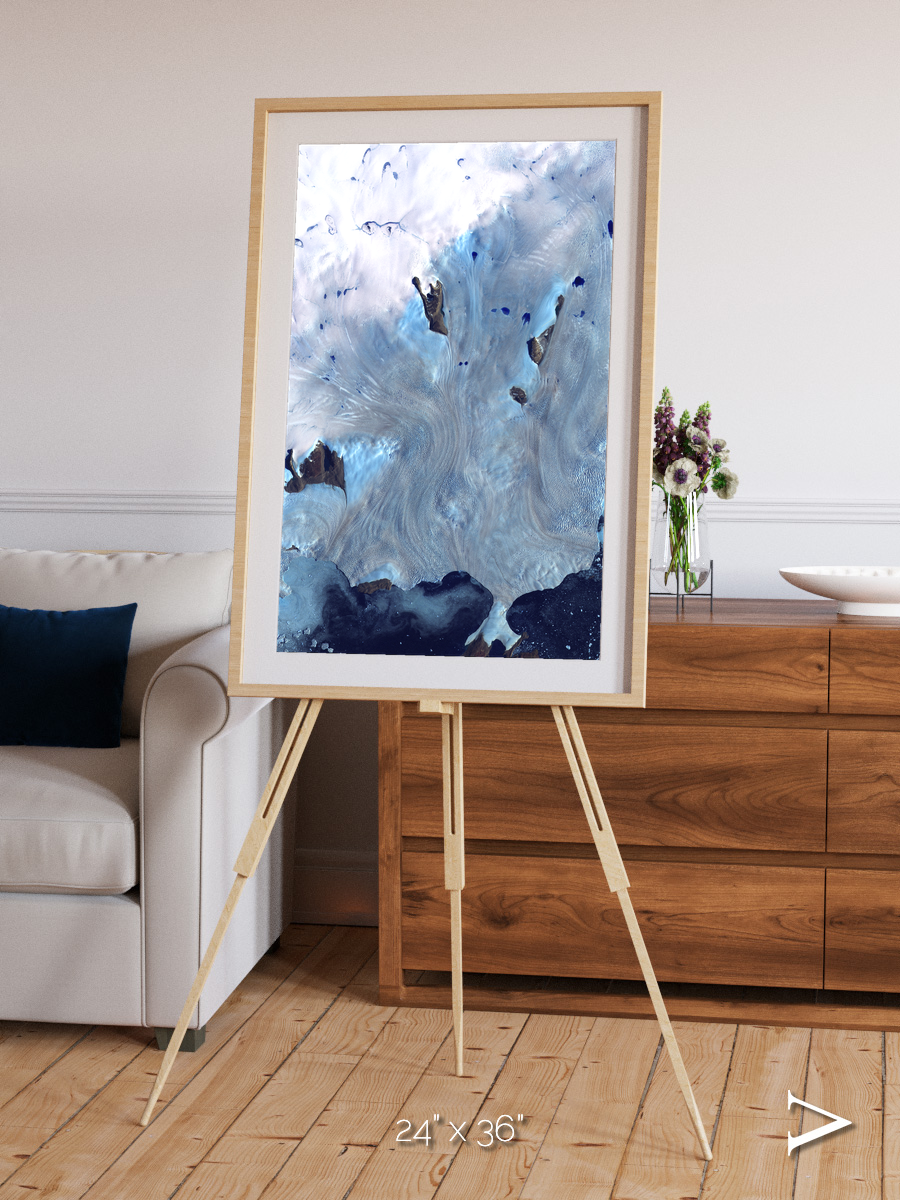 Waterways, Greenland Coast Framed & Mounted Print