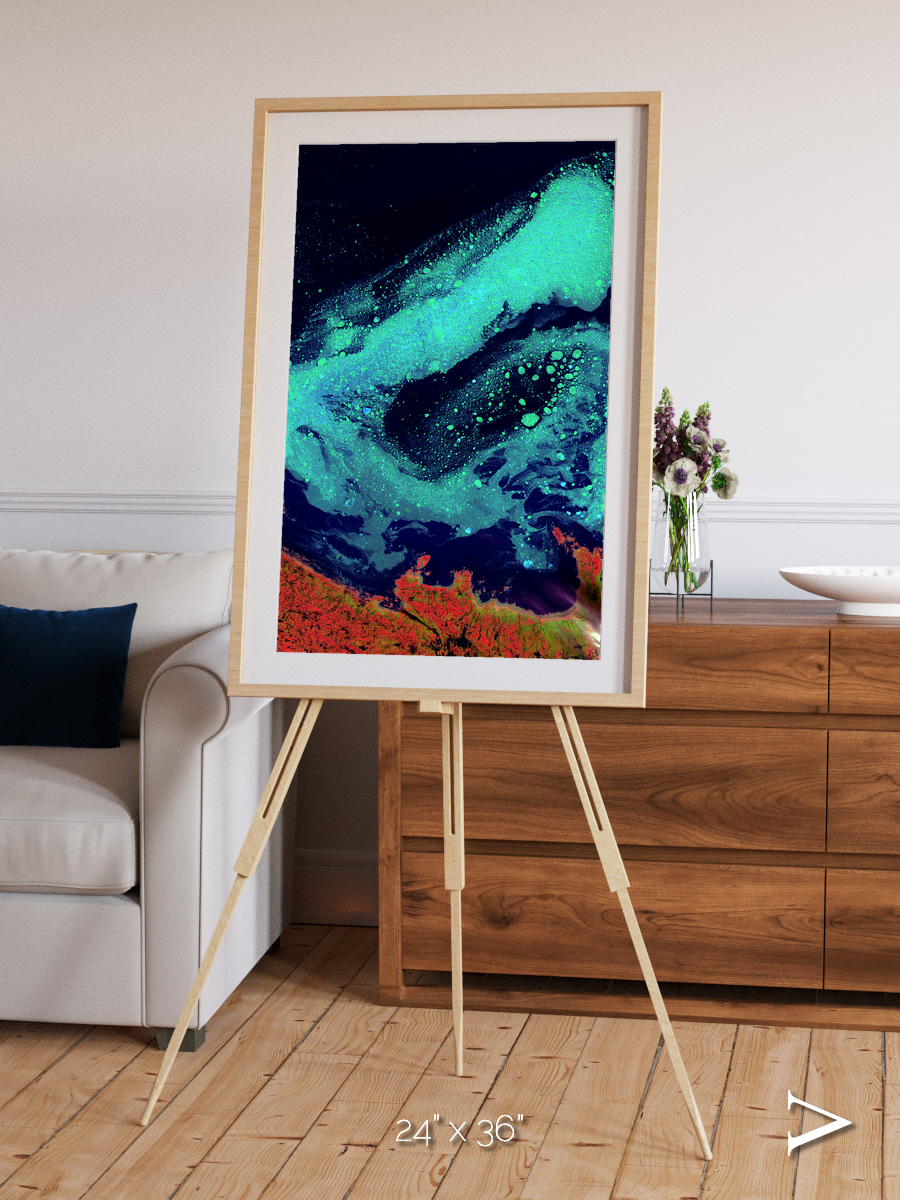 Frozen Currents, Foxe Basin Framed & Mounted Print