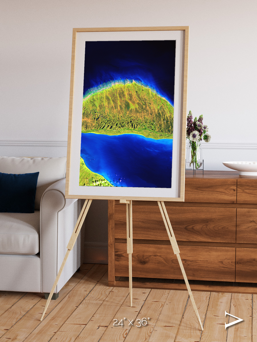 Coastal Fragments, Island Rebound Framed & Mounted Print
