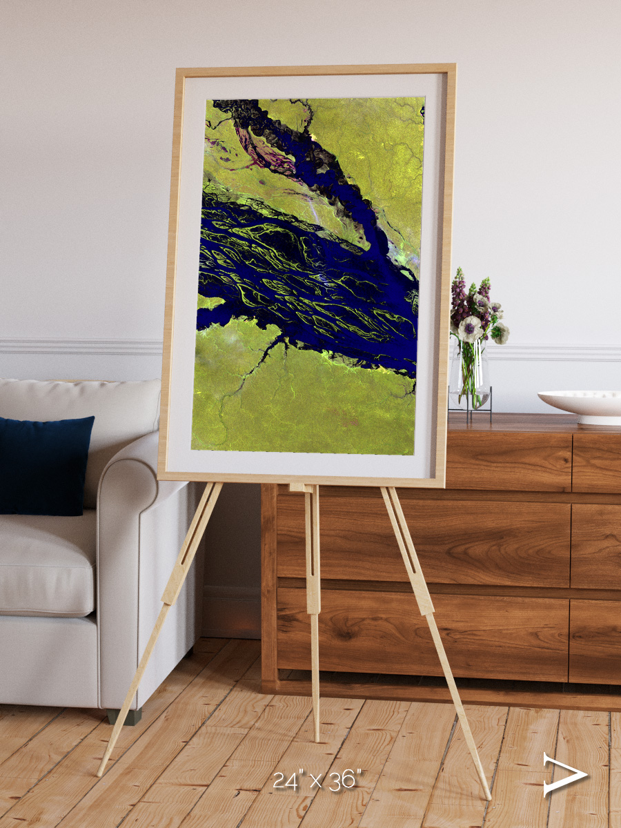 Painted Archipelago, Jau Park Framed & Mounted Print