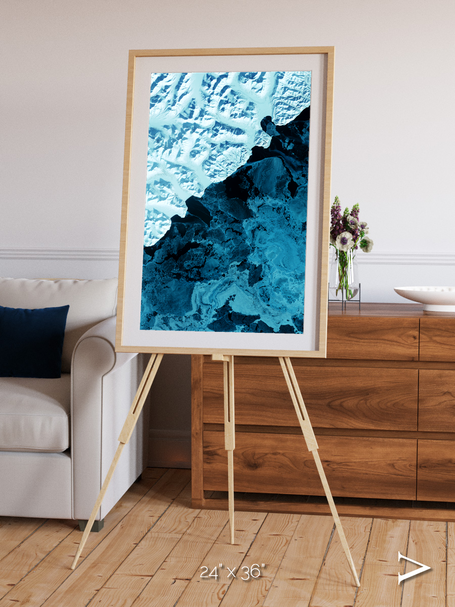 Glacial Passage, Kamchatka Peninsula Framed & Mounted Print