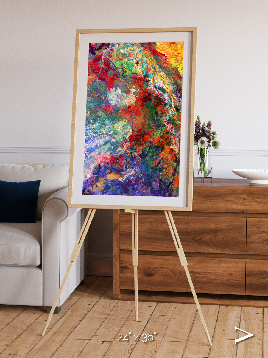 Melted Earth, Great Sandy Desert Framed & Mounted Print