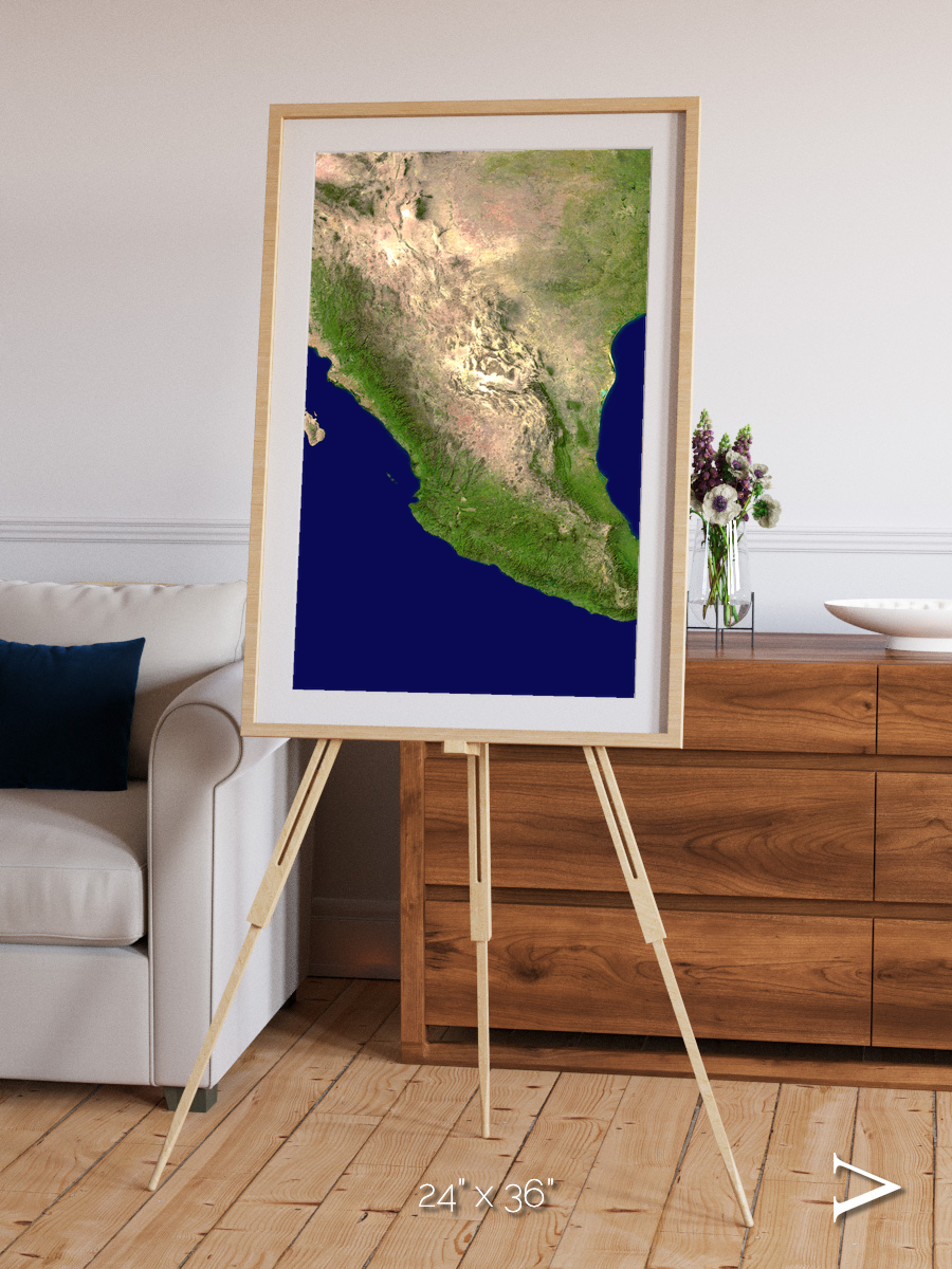 Windwritten Sands, Mexico and Central America Framed & Mounted Print