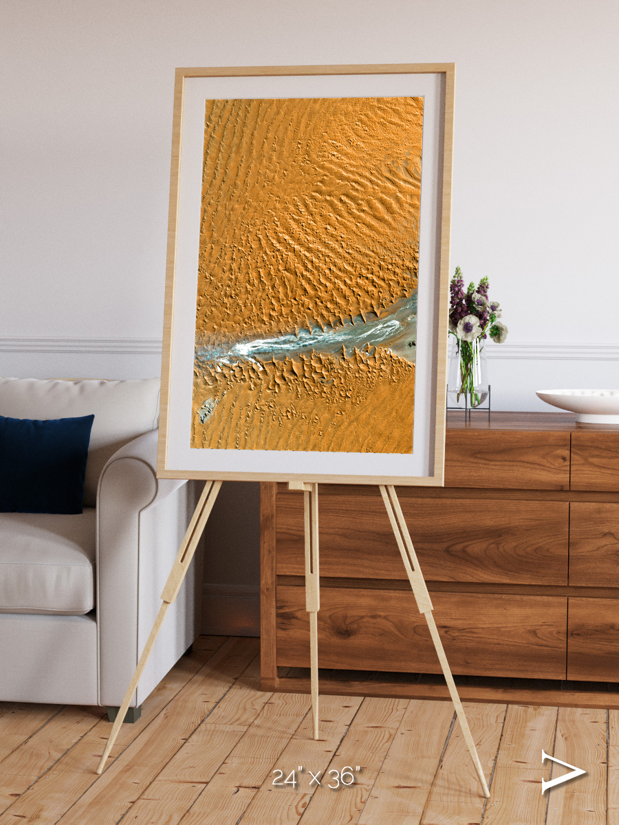Sands in Motion, Namib Desert Framed & Mounted Print