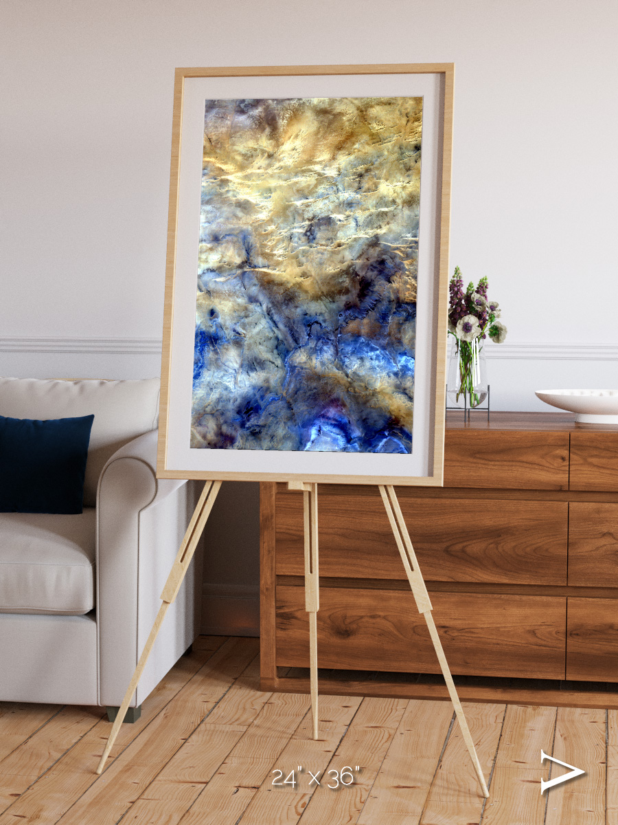 Heat Scars, No Mans Land Framed & Mounted Print