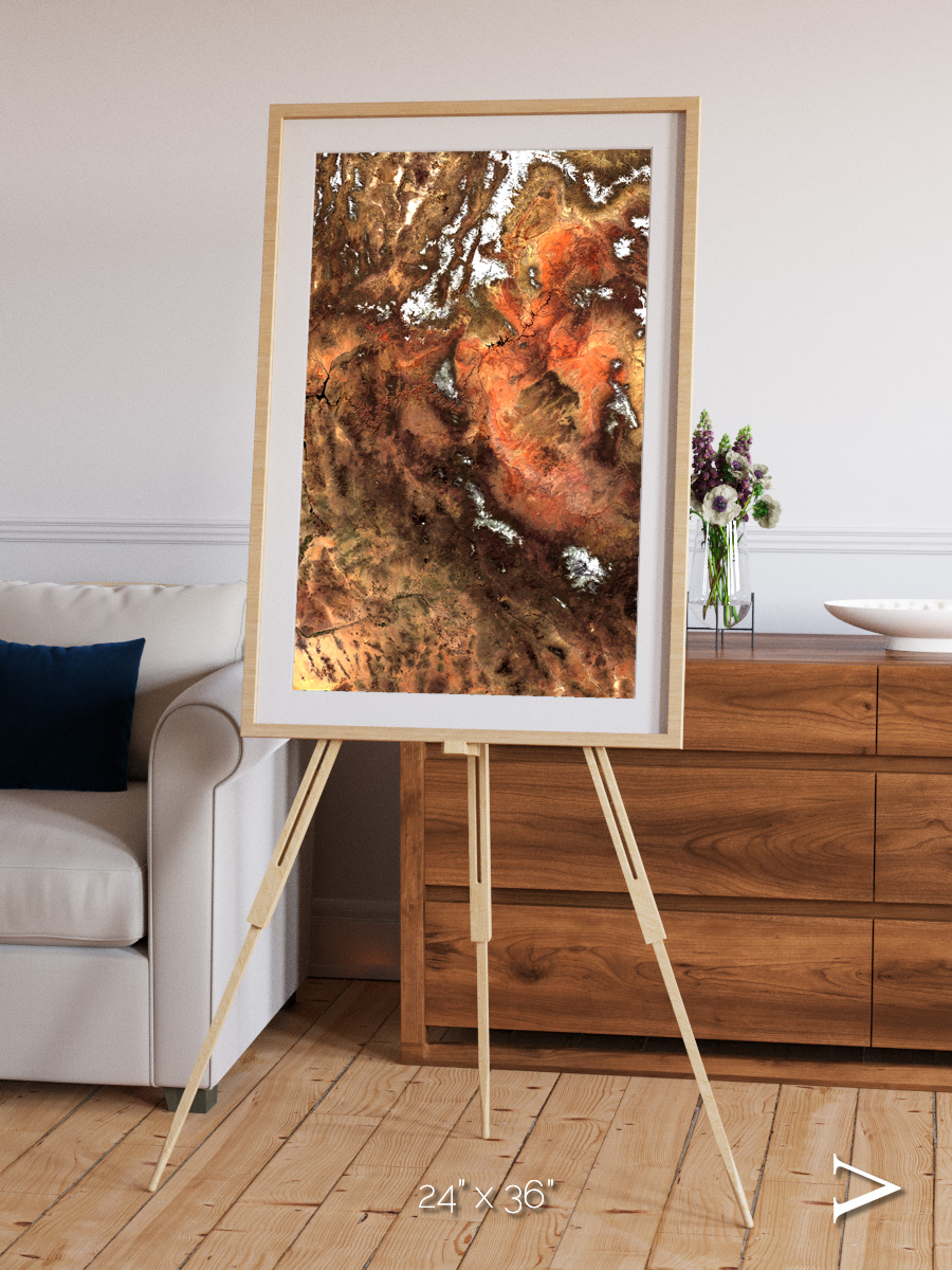 Sunlit Dunes, North America Framed & Mounted Print