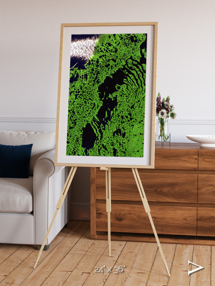 Tundra Reach, Liverpool Bay Framed & Mounted Print