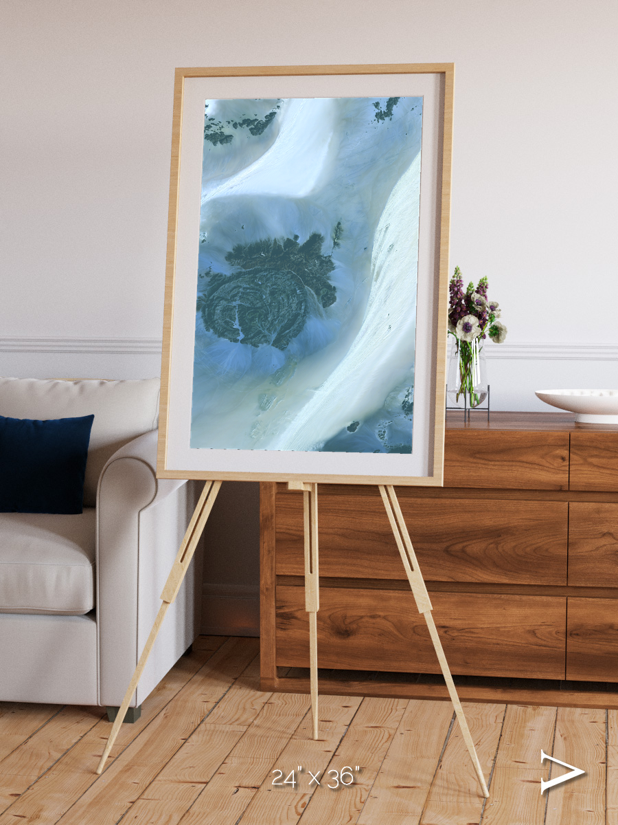 Shifting Dunes, Sahara Desert Framed & Mounted Print
