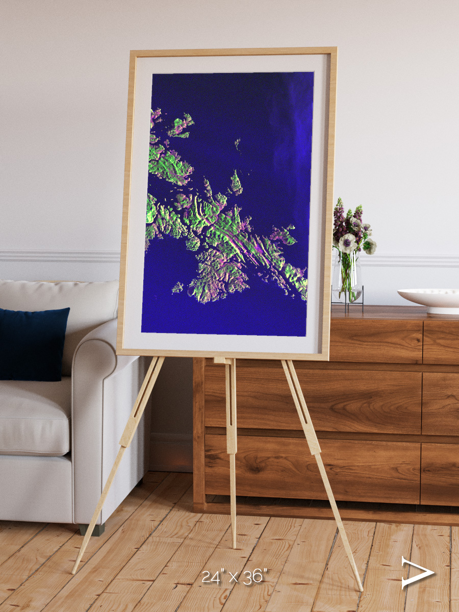 Remote Shores, Shetland Islands Framed & Mounted Print