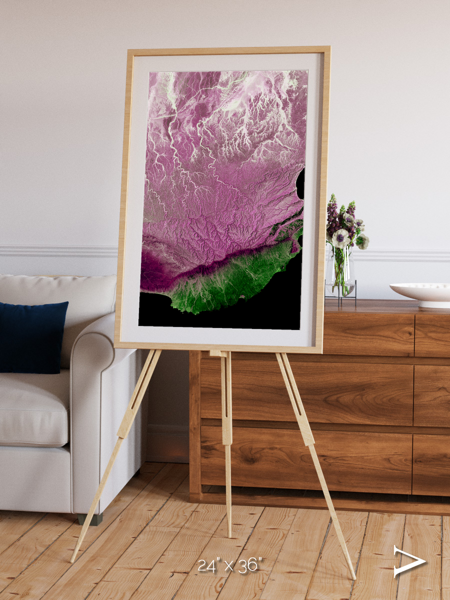Monsoon Divide, Dhofar Framed & Mounted Print