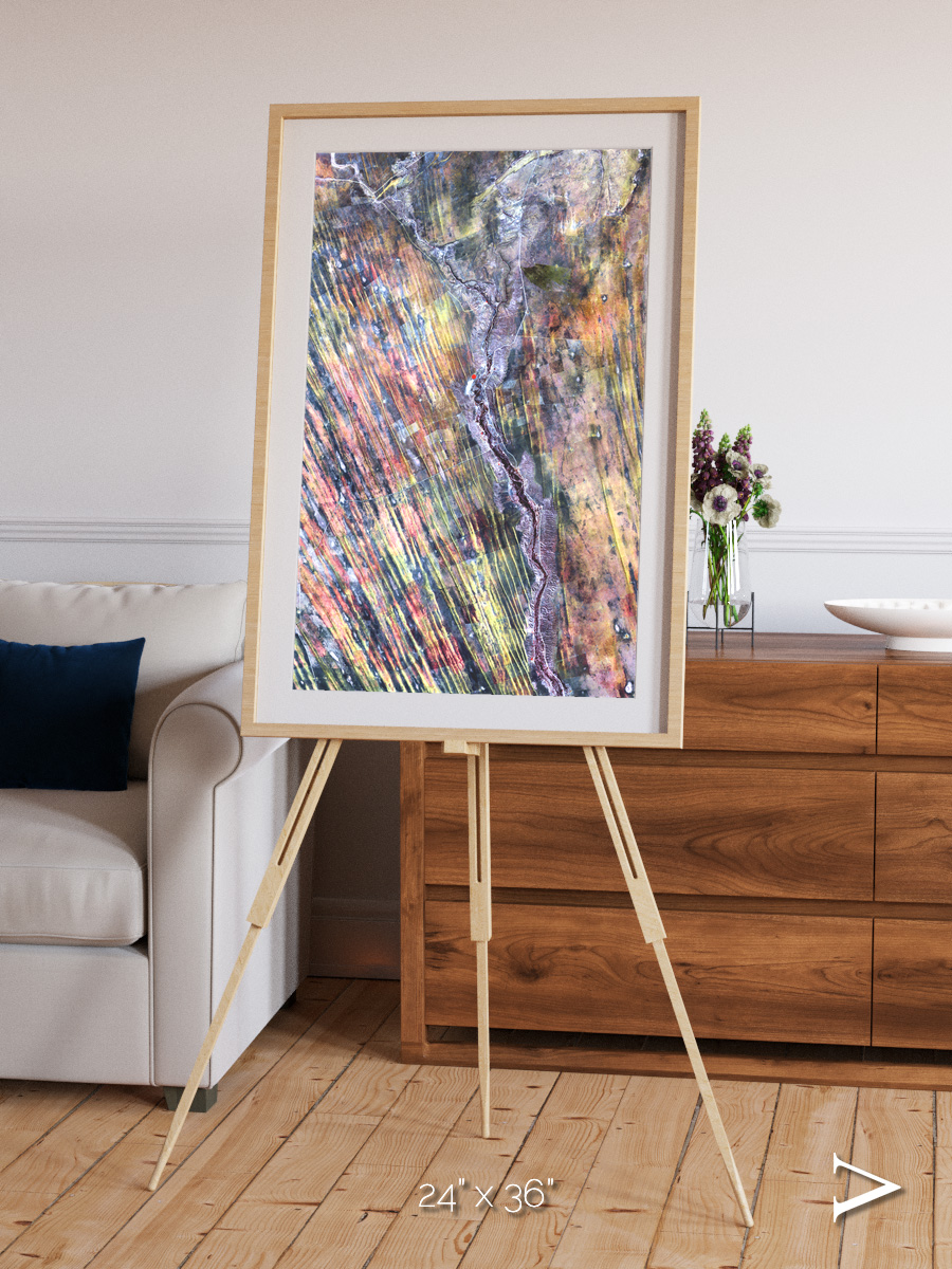 Crevasse Lines, The Optimist Framed & Mounted Print