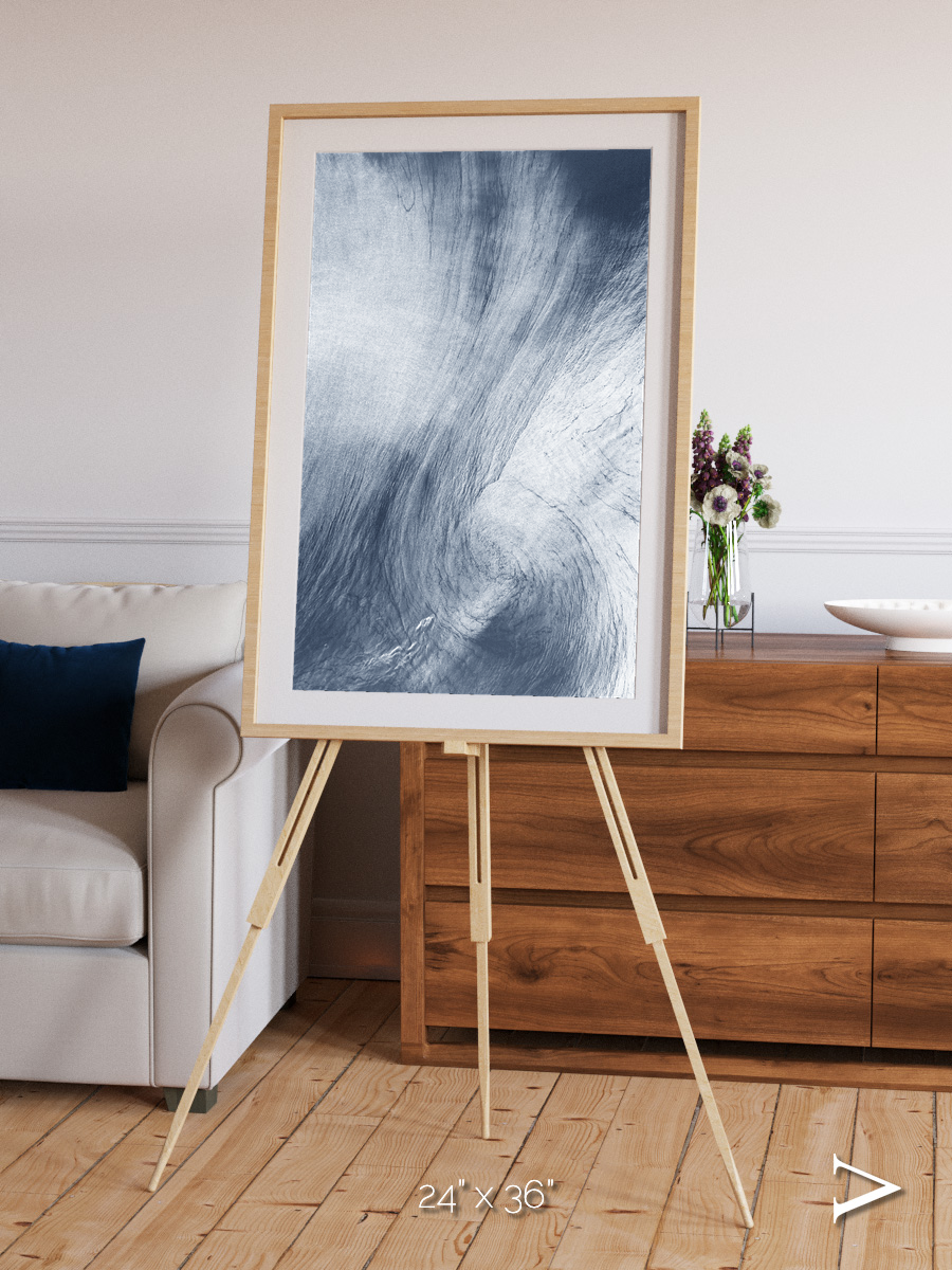 Wind Signatures, Whirlpool Cloud Framed & Mounted Print