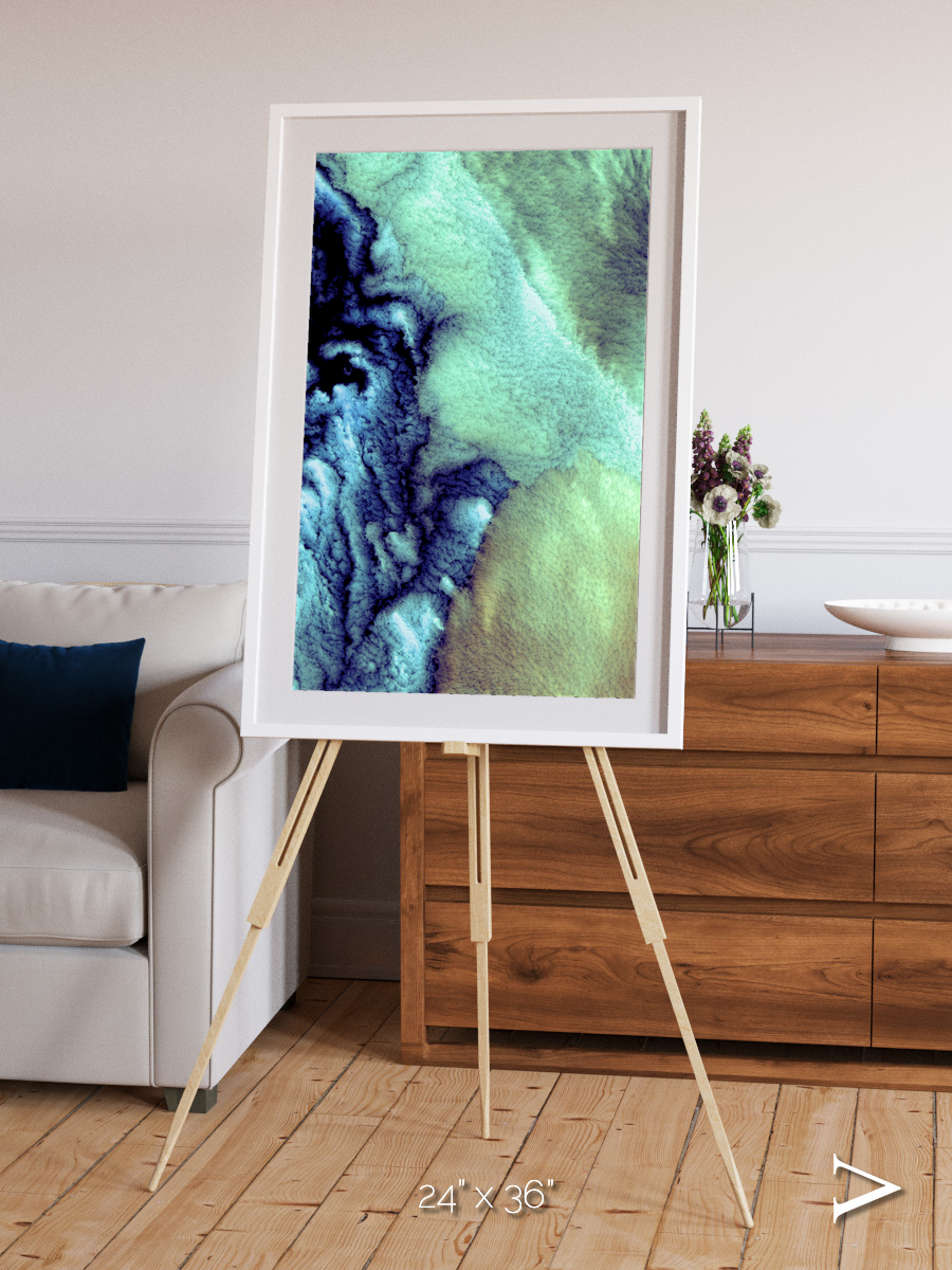 Shifting Skies, Aleutian Islands Framed & Mounted Print