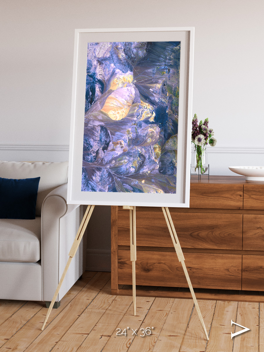 Heat Scars, Andes Framed & Mounted Print