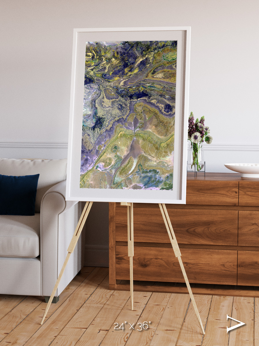 Mineral Horizons, Anti-Atlas Framed & Mounted Print