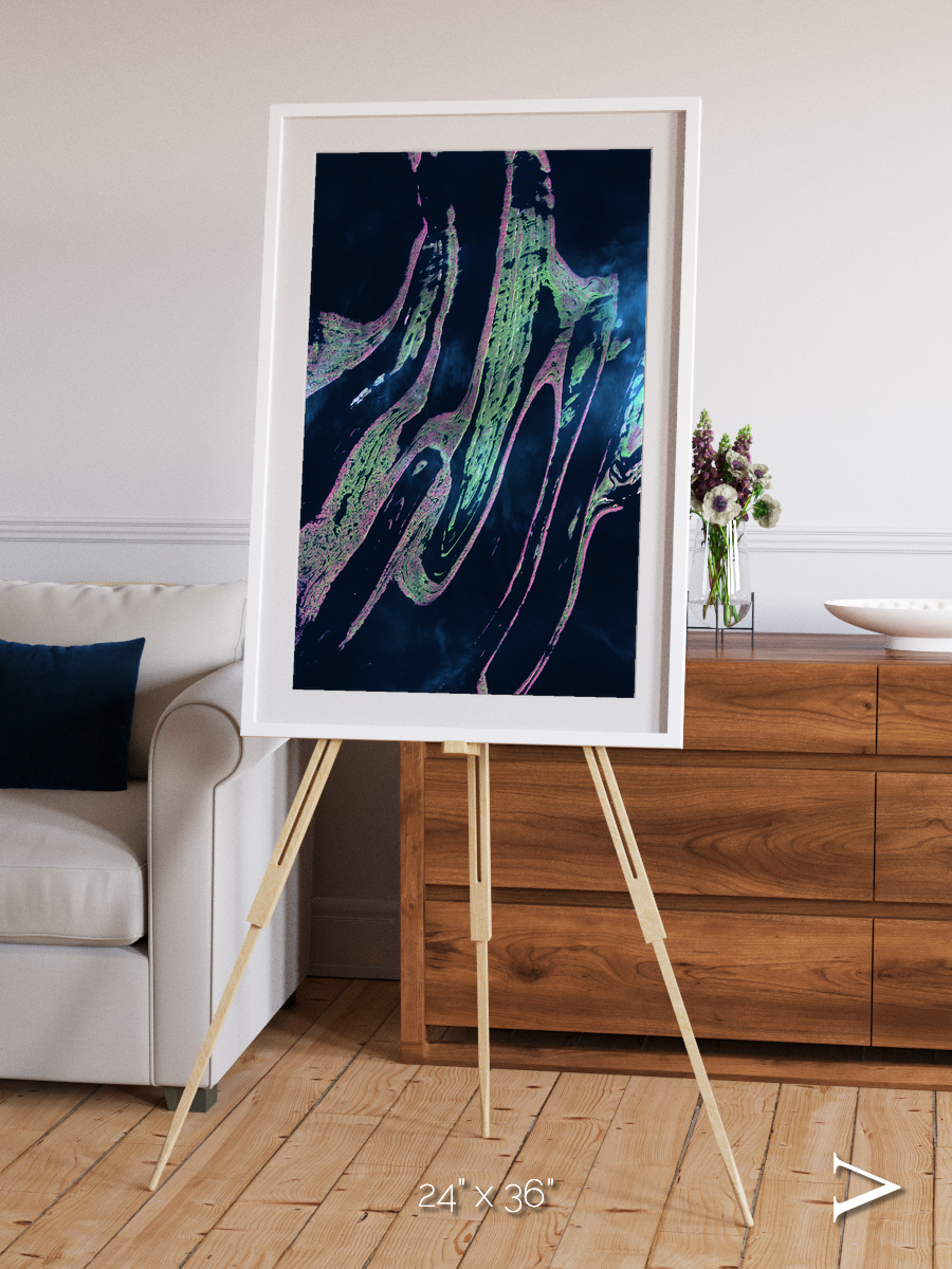 Painted Archipelago, Belcher Islands Framed & Mounted Print