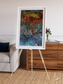 Geometric Fields, Eastern Kazakhstan Framed & Mounted Print